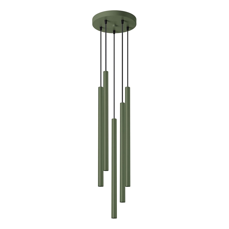 Candeeiro suspenso PASTELO 5xG9/8W/230V verde