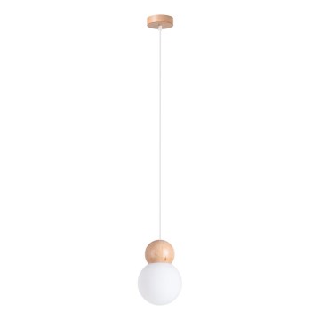 Candeeiro suspenso PEKKA 1xG9/8W/230V branco