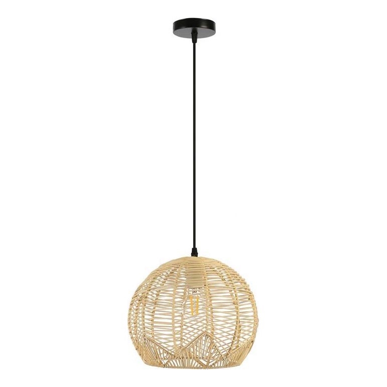 Candeeiro suspenso PELO 1xE27/40W/230V diâmetro 30 cm vime