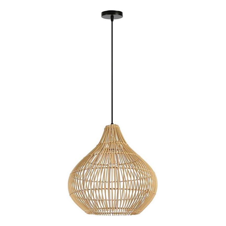 Candeeiro suspenso PELO 1xE27/40W/230V diâmetro 40 cm vime
