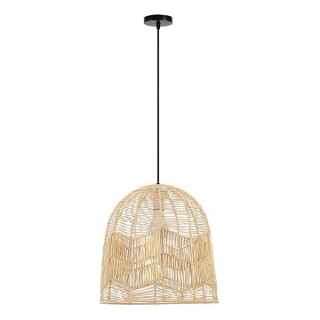 Candeeiro suspenso PELO 1xE27/40W/230V diâmetro 40 cm vime