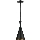 Candeeiro suspenso PINIO 1xE27/60W/230V diâmetro 19 cm preto