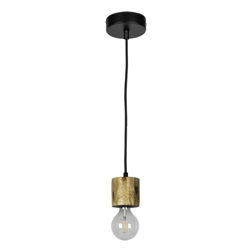 Candeeiro suspenso PINO 1xE27/60W/230V pinho