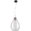 Candeeiro suspenso PIRO 1xE27/60W/230V faia