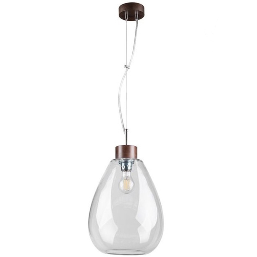 Candeeiro suspenso PIRO 1xE27/60W/230V faia
