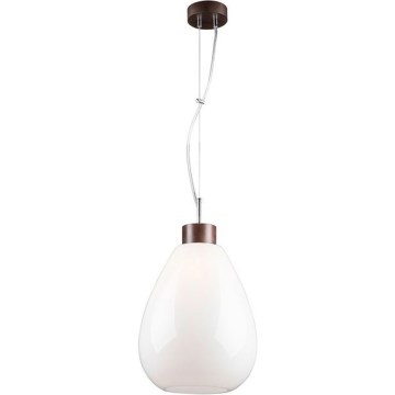 Candeeiro suspenso PIRO 1xE27/60W/230V faia