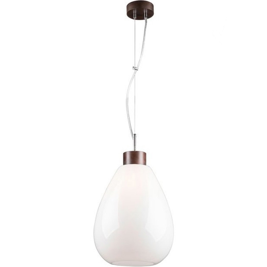 Candeeiro suspenso PIRO 1xE27/60W/230V faia