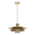 Candeeiro suspenso PLATO 1xE27/15W/230V bege/dourado