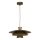 Candeeiro suspenso PLATO 1xE27/15W/230V latão/dourado