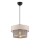 Candeeiro suspenso por cabo ERO 1xE27/60W/230V, creme/cinzento