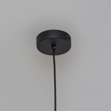 Candeeiro suspenso por cabo ETNA 1xE27/15W/230V Ø 18,5 cm preto