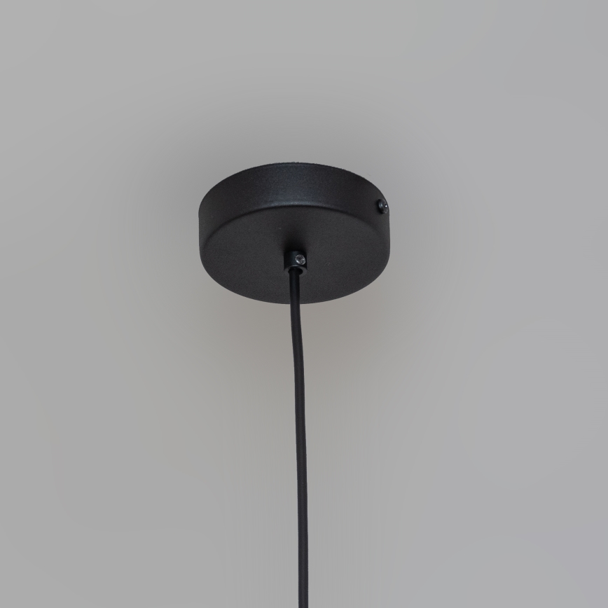 Candeeiro suspenso por cabo ETNA 1xE27/15W/230V Ø 18,5 cm preto