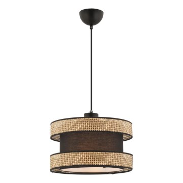 Candeeiro suspenso por cabo HALO 1xE27/60W/230V castanho/bege