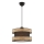 Candeeiro suspenso por cabo HALO 1xE27/60W/230V castanho/bege