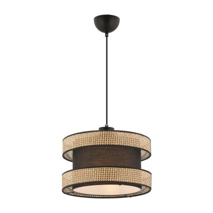Candeeiro suspenso por cabo HALO 1xE27/60W/230V castanho/bege
