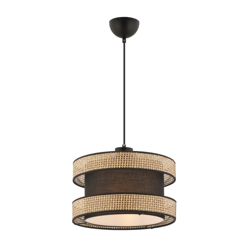 Candeeiro suspenso por cabo HALO 1xE27/60W/230V castanho/bege
