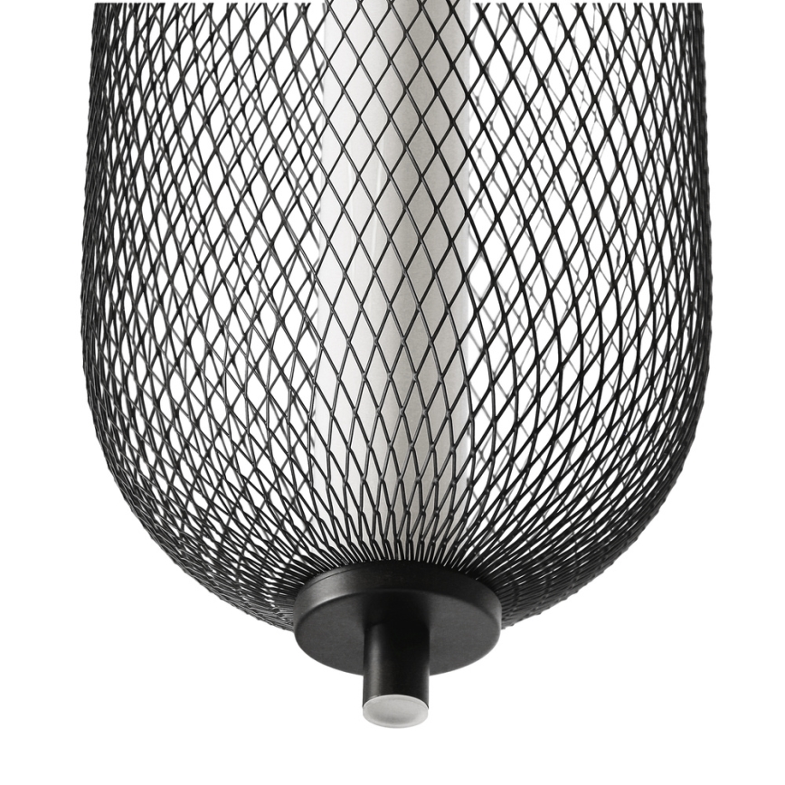 Candeeiro suspenso por cabo PUMA LED/10W/230V Ø 15 cm preto
