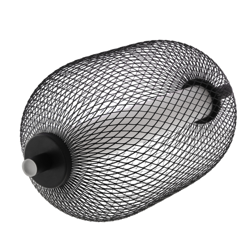 Candeeiro suspenso por cabo PUMA LED/10W/230V Ø 15 cm preto