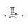 Candeeiro suspenso PREGOS 6xE14/10W/230V preto/branco