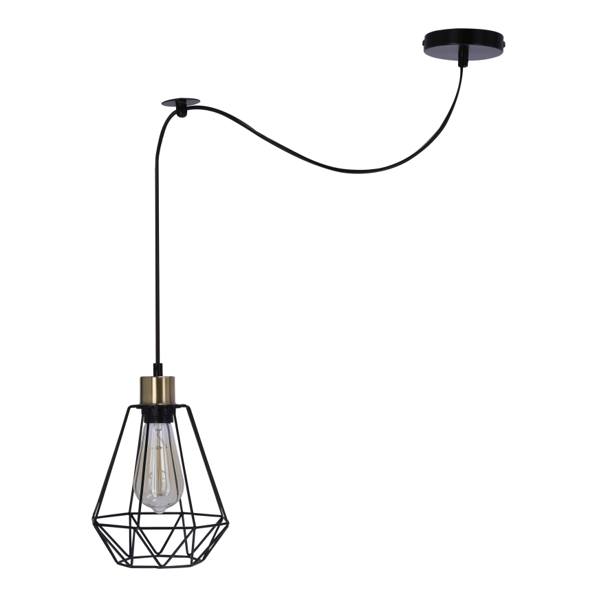 Candeeiro suspenso PRIMO 1xE27/60W/230V aranha