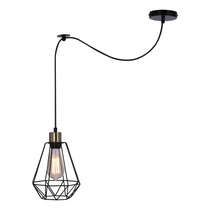 Candeeiro suspenso PRIMO 1xE27/60W/230V aranha