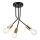 Candeeiro suspenso PRIYA 3xE27/15W/230V preto