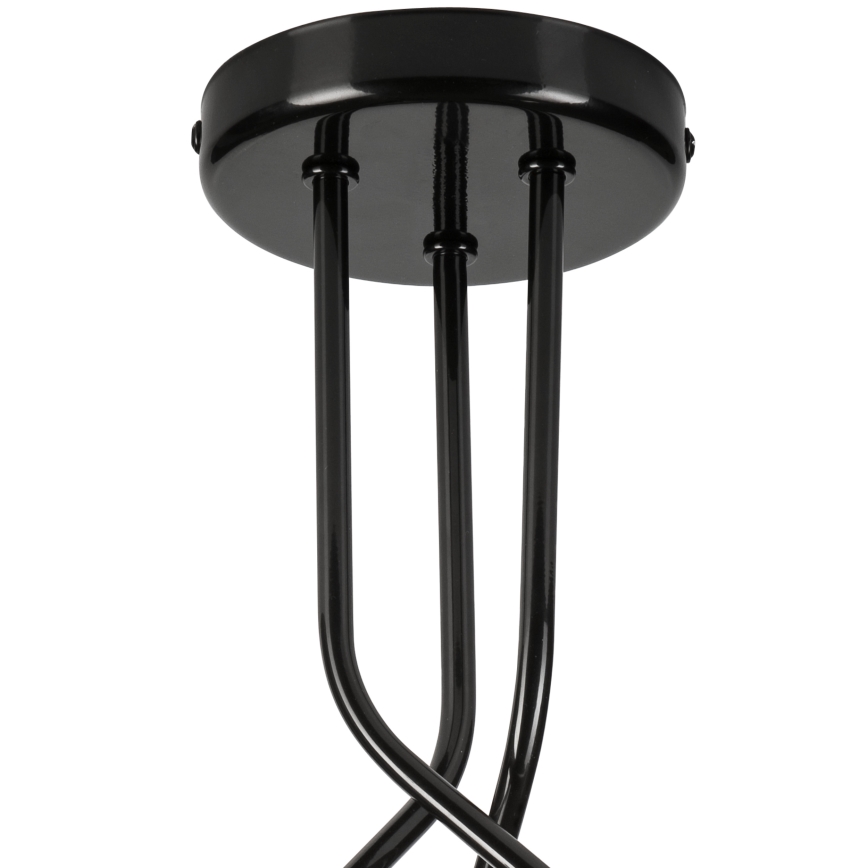 Candeeiro suspenso PRIYA 3xE27/15W/230V preto