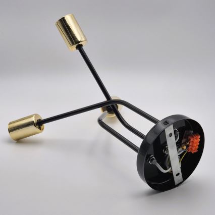 Candeeiro suspenso PRIYA 3xE27/15W/230V preto