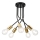 Candeeiro suspenso PRIYA 5xE27/15W/230V preto