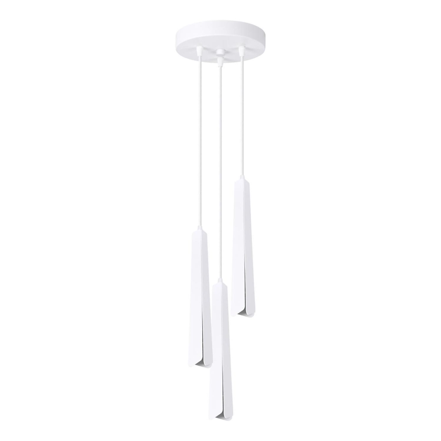 Candeeiro suspenso PRYSM 3xG9/8W/230V branco