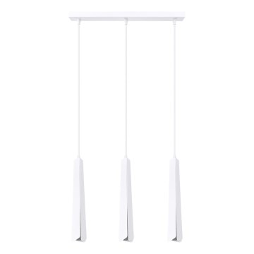 Candeeiro suspenso PRYSM 3xG9/8W/230V branco