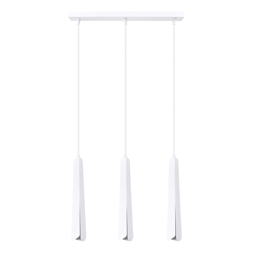 Candeeiro suspenso PRYSM 3xG9/8W/230V branco