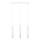 Candeeiro suspenso PRYSM 3xG9/8W/230V branco