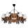 Candeeiro suspenso QUEEN 8xE14/40W/230V faia - FSC certificado