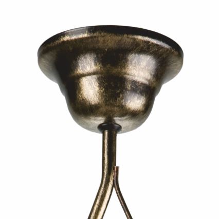 Candeeiro suspenso RETRO 1xE27/60W/230V preto pátina