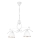 Candeeiro suspenso RETRO 2xE27/60W/230V branco mate