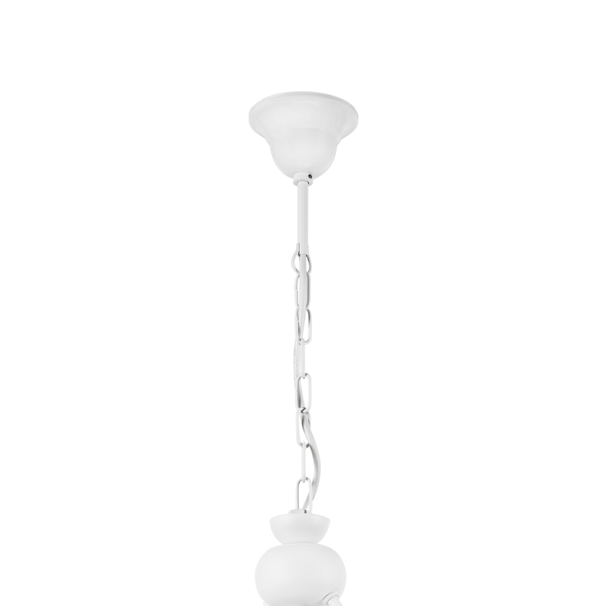 Candeeiro suspenso RETRO 2xE27/60W/230V branco mate