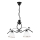 Candeeiro suspenso RETRO 2xE27/60W/230V mate preto