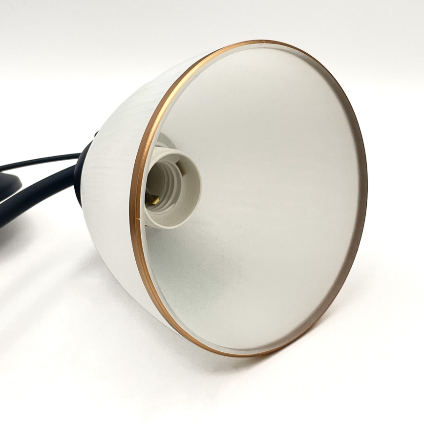 Candeeiro suspenso RETRO 2xE27/60W/230V mate preto