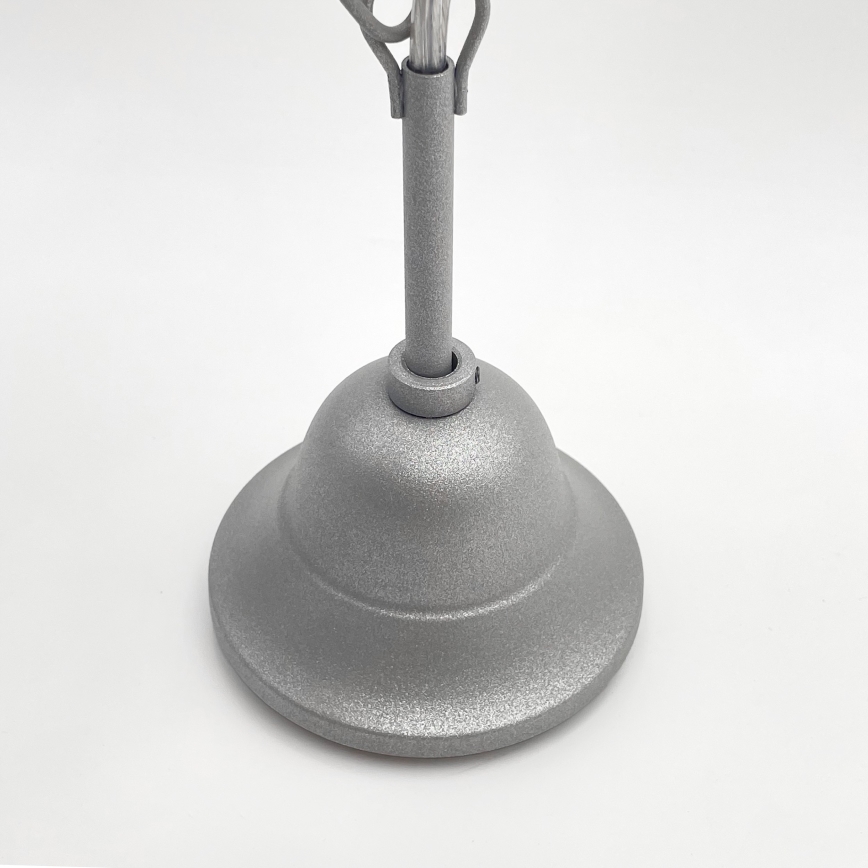 Candeeiro suspenso RETRO 2xE27/60W/230V prateado