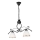 Candeeiro suspenso RETRO 2xE27/60W/230V preto
