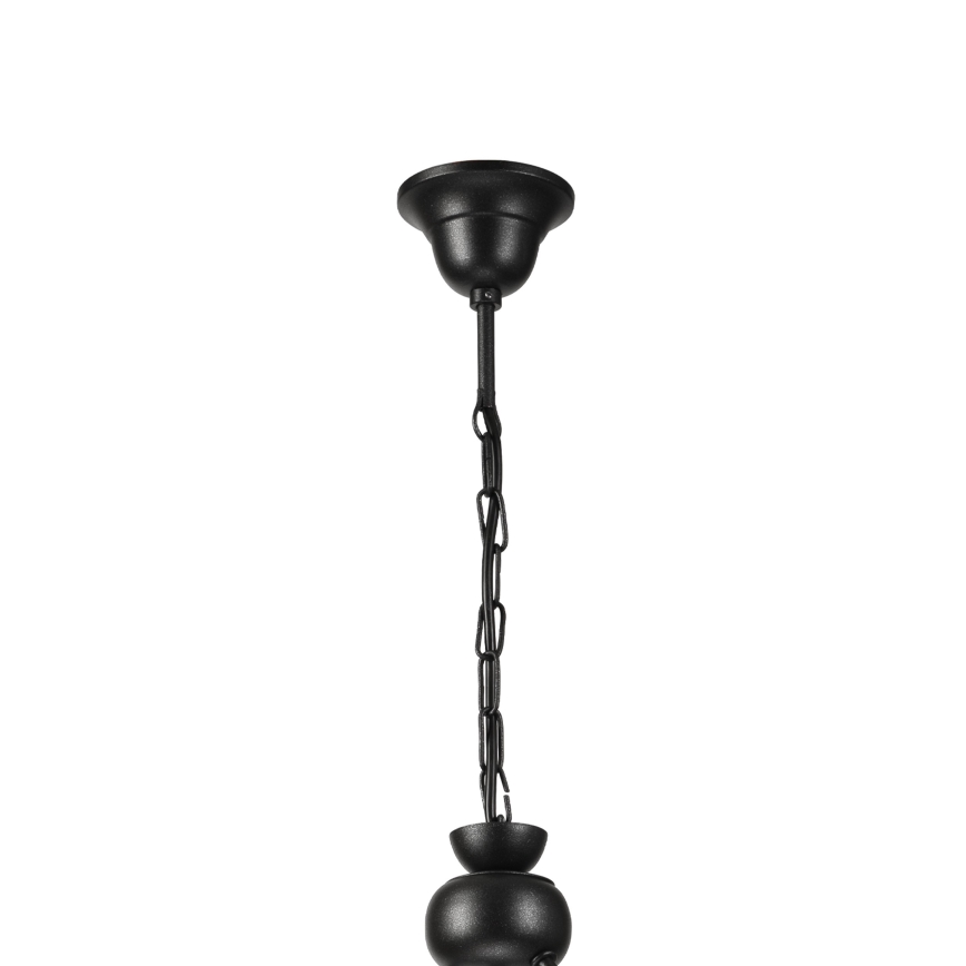 Candeeiro suspenso RETRO 2xE27/60W/230V preto