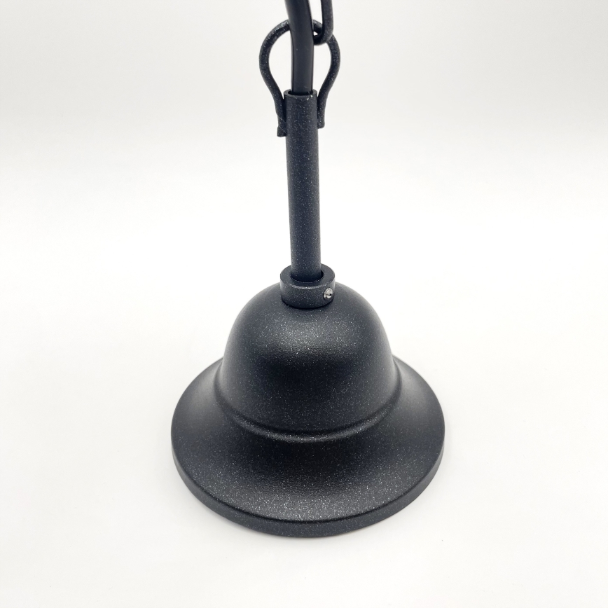 Candeeiro suspenso RETRO 2xE27/60W/230V preto