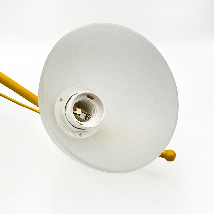 Candeeiro suspenso RETRO 5xE27/60W/230V branco/colorido