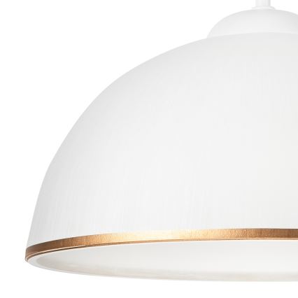 Candeeiro suspenso RETRO II 1xE27/60W/230V branco