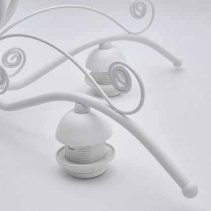 Candeeiro suspenso RETRO II 5xE27/60W/230V branco