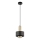 Candeeiro suspenso RIF LUX 1xGX53/12W/230V diâmetro 15 cm preto/dourado