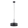 Candeeiro suspenso RIF LUX 1xGX53/12W/230V diâmetro 25 cm preto/cromado brilhante