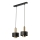 Candeeiro suspenso RIF LUX 2xGX53/12W/230V preto/dourado