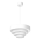 Candeeiro suspenso RINGS 1xE27/15W/230V branco